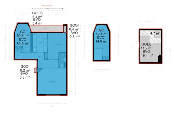 Floor plan - Tweede van der Helststraat 97-3, 1073 AP Amsterdam 